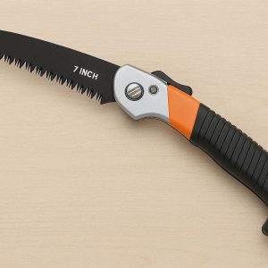 12 Garden Pruning Saw with Folding Blade 7 Inch Triple Cut Teeth Hand Saw for Wood Tree Trimming and Camping with Secure Locking Mechanism