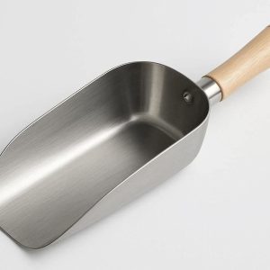 23 Professional Soil Scoop for Potting and Container Gardening Large Capacity Stainless Steel Hand Shovel with High Sides for Mess Free Digging