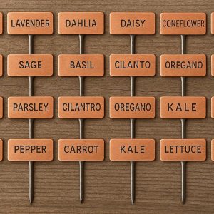 29 Copper Plant Labels Set of 25 Weatherproof Metal Garden Tags with Steel Stakes for Labeling Flowers Herbs and Vegetables Outdoor Decor