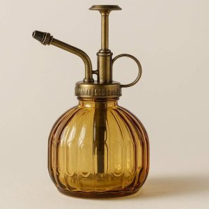 3 Glass Plant Mister Spray Bottle 7oz Vintage Style Decorative Water Pressure Sprayer with Top Pump for Succulents Terrariums and Air Plants